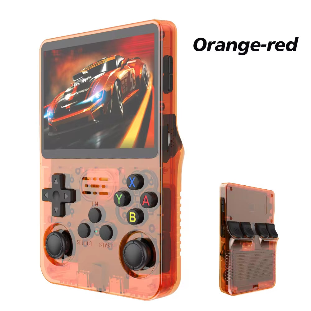 R36S Retro Handheld Video Game Console with Linux System, 3.5-Inch IPS Screen, R35S Pro Portable Video Player, 64GB Game Storage