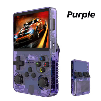 R36S Retro Handheld Video Game Console with Linux System, 3.5-Inch IPS Screen, R35S Pro Portable Video Player, 64GB Game Storage