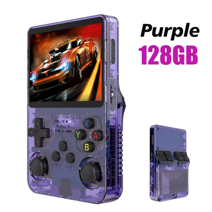 R36S Retro Handheld Video Game Console with Linux System, 3.5-Inch IPS Screen, R35S Pro Portable Video Player, 64GB Game Storage