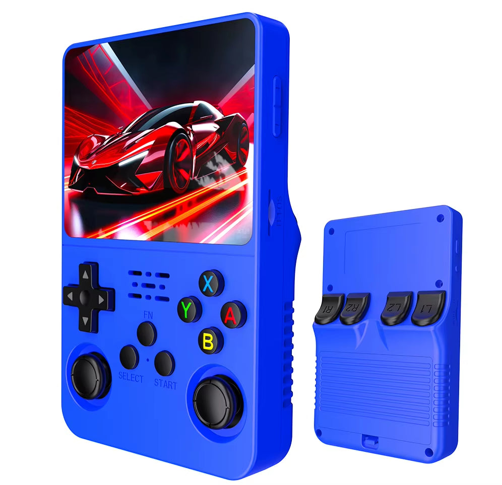 R36S Retro Handheld Video Game Console with Linux System, 3.5-Inch IPS Screen, R35S Pro Portable Video Player, 64GB Game Storage