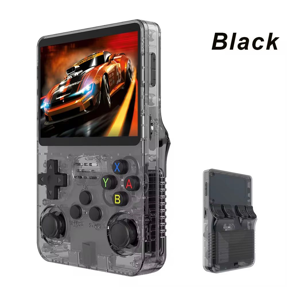 R36S Retro Handheld Video Game Console with Linux System, 3.5-Inch IPS Screen, R35S Pro Portable Video Player, 64GB Game Storage