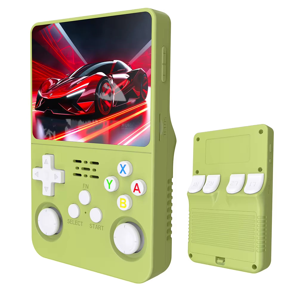 R36S Retro Handheld Video Game Console with Linux System, 3.5-Inch IPS Screen, R35S Pro Portable Video Player, 64GB Game Storage