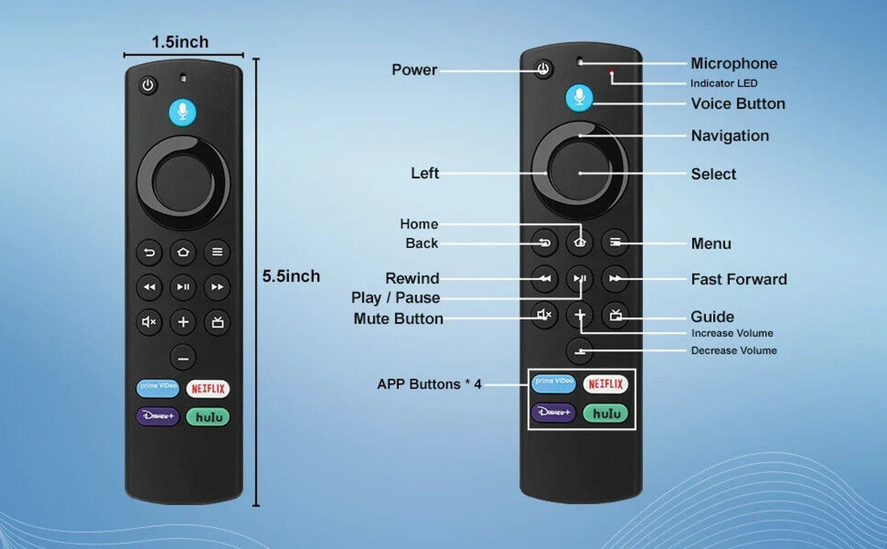 Voice Remote Control L5B83G for Amazon Fire TV Stick Lite 4K 3rd Generation with Alexa Integration