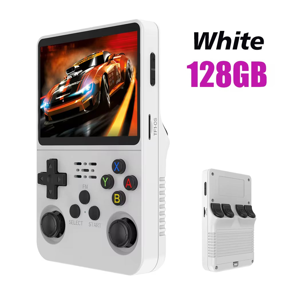 R36S Retro Handheld Video Game Console with Linux System, 3.5-Inch IPS Screen, R35S Pro Portable Video Player, 64GB Game Storage