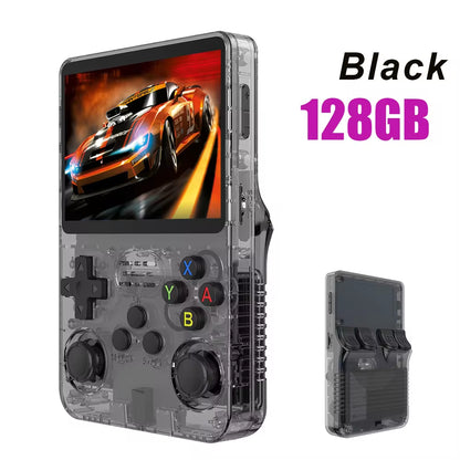 R36S Retro Handheld Video Game Console with Linux System, 3.5-Inch IPS Screen, R35S Pro Portable Video Player, 64GB Game Storage