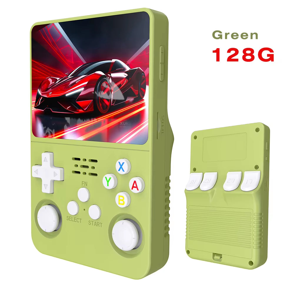 R36S Retro Handheld Video Game Console with Linux System, 3.5-Inch IPS Screen, R35S Pro Portable Video Player, 64GB Game Storage